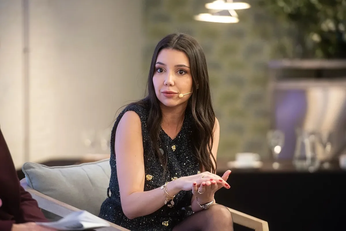 Celia Rubio, fundadora de la Academia de Inversión, durante una entrevista